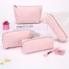 Nuevo Estuche de Pana, Bolsa de Cosméticos Sencilla, Neceser Portátil de Gran Capacidad, Caja de Papelería, Bolsa de Almacenamiento para Viajes de Negocios