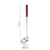 Cuchara para cocinar de acero inoxidable 304, pala, restaurante, espátula con mango de madera extendida anti-escaldaduras, cuchara para freír, cuchara para cocinar doméstica, cuchara para sopa