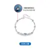 Pulseira de Prata Pura 999 Fujian e Guangdong com Asas de Anjo Incrustadas com Coração de Zircônia Moda Simples Ins Joia de Mão Feminina de Verão de Alta Qualidade