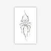 Adesivos de Tatuagem Temporária Estilo Ins Popular de Alta Qualidade Cruzando Fronteiras Personalizados Europeus e Americanos para Meninas Badass com Estampa Floral de Aranha