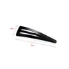 Grampo Especial em Formato Espesso Preto Fosco Triângulo Fino Quebra-cabeça Acessórios para Penteados DIY Grampo de Cabelo Franja Clipe Lateral