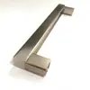 Maçaneta de móvel quadrada ferragem decorativa liga de alumínio luxo leve puxador de gaveta armário porta de guarda-roupa puxador champagne