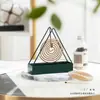Soporte Triangular para Espiral de Mosquitos para Uso Doméstico, Soporte de Sándalo, Bandeja para Espirales de Incienso, Soporte Quemador de Espirales de Mosquitos con Cenicero, Modelo Nuevo