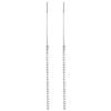 Sterling Silver s925 Ear Line Long Tassel Face Slim Mulheres Coreanas Simples Elegante High-end Sense Internet Celebrity Ear Drop