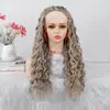 Pelucas de Pelo Rizado de Longitud Media para Mujeres Europeas y Americanas, Pelucas Sintéticas de Rizado Profundo de Seda de Hielo, Diademas para el Cabello al por Mayor, Pelucas de Pelo Rizado Pequeño