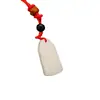 Colgante de jade con incrustaciones de oro Mazu colgante de jade con incrustaciones de oro puro 999 actividades de seguridad turismo Regalos Venta al por mayor