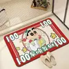 Alfombrilla de Baño de Barro Diatómico Dibujos Animados Shin-Chan Absorbente de Agua Secado Rápido Alfombrilla de Suelo para el Hogar Puerta de Baño Resistente al Desgaste Antideslizante Felpudo