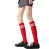 Calcetines Blancos de Doble Raya para Mujer, Estilo Primavera y Otoño, Transpirables, Estilo Trendy Ins, Versión Coreana de Otoño, Calcetines Deportivos de Media Pantorrilla