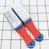 Cepillo para Zapatos con Mango de Silicona, Cepillo para Zapatos del Hogar, Cepillo para Zapatos de Cerdas Suaves, Cepillo para Lavandería, Cepillo para Zapatos, Cepillo para Manualidades, Cepillo de Nogal, Cepillo de Silicona