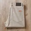 Pantalones Casuales de Gama Alta para Hombre Verano Delgados Ligeros Caquis Negocios Modal Algodón Elástico Sarja Pantalones Rectos Versátiles