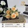 Ramo de Rosas Simuladas, Fotografía de Bodas, Accesorios de Flores Simuladas, Decoración de Pared de Fondo para Bodas, Venta al por Mayor