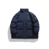 Promoción principal en stock nuevo estilo Hong Kong color liso estilo Hong Kong cuello alto holgado cálido abrigo acolchado de algodón MY9072-P65