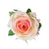 Rosa Vermelha Flor Artificial Cabeças de Flor Mini Cerimônia de Casamento Decoração de Casamento Decoração de Carro de Casamento Flor de Seda Artificial Lapela Fabricante Atacado