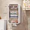 Caja de almacenamiento plegable de pared transfronteriza para pañuelos, toallas sanitarias, toallas faciales, estante de baño, almacenamiento de caja de belleza