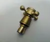 Torneira Retrô Toda em Cobre Escovada Antiga Válvula de Núcleo Manípulo Duplo Manípulo da Torneira Alça Toda em Cobre Roda Flor de Ameixa Acessórios