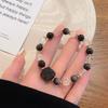 Temperamento brillante ~ Diseño súper de hada de lujo ligero pulsera de obsidiana dulce fresca cristal uso mixto pulsera de amigas