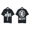 Transfronterizo 24ss Hell Star Hellstar Estilo Europeo y Americano High Street Manga Corta Tendencia Camisetas para Hombre y Mujer Belleza de Nicho Marea