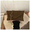 Bolso Bandolera Cadena Sobre con Textura Única de Moda, 2026 Moda Color Sólido Estilo Nuevo Simple Retro Bolso de Hombro para Mujer