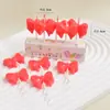 Vela de Moño Diosa Hada Hermosa Decoración para Pastel Inserto Moño Rosa Blanco Vela de Cumpleaños