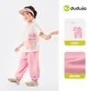 Ropa para Niños Dudu Conjunto de Manga Corta para Niños 2026 Verano Nuevo Estilo Conjunto de Dos Piezas para Niñas Ropa de Verano Camiseta y Pantalones para Bebé