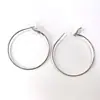 Pendientes de Aro Grandes Brillantes de Venta Caliente Transfronteriza para Mujer, Redondos de Temperamento Exagerado, Personalidad Redonda, Pendientes Grandes de Celebridad de Internet