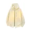 Roupa de proteção solar em seda gelada UPF100+ para mulheres, roupa de proteção solar leve e respirável para homens, jaqueta casual solta para atividades ao ar livre