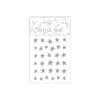Net Celebrity Hot Sale Novo Fundo Transparente Ouro e Prata Estrelas de Diamante Quebrado Nail Art Adesivos Prata Cinco Pontas Estrela Decorações Adesivos