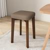 Banco Nórdico Pequeño Silla de Tela Tecnológica para el Hogar Almacenamiento para Sala de Estar Apilable Sencillo Madera Maciza Taburete Cuadrado para Vestidor
