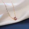 Acero Titanio Chapado Oro Real Nueva Llegada Pequeño Hombre Cintura Cadena Clavícula ins Estilo Frío Collar Cadena Sencilla Joyería de Moda para Mujeres