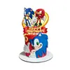 Em Estoque Papel Desenho Topper Grande Decoração de Festa de Aniversário Inserção de Bolo Festa Infantil Mesa de Sobremesa Suprimentos de Arranjo