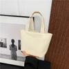Bolsa Tote Cuadrada Portátil Casual de Invierno Superficie Suave Bolso Sencillo para el Trabajo Hombro Axila Bolso de Mano para el Trabajo Bolso para Mujer