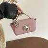 Bolso Hermoso, Fresco y Elegante, Bolso Cuadrado Pequeño de Estilo Coreano Simple para el Trabajo, Bolso Cruzado de Hombro Casual de Aspecto Caro