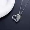 Joyas de Explosiones Transfronterizas Joyería de Nicho para Mujer Collar con Colgante de Alas de Ángel Collar de Amor Simple de Gama Alta para Mujer