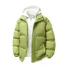 Chaqueta Casual de Algodón para Hombre Otoño e Invierno Falsa de Dos Piezas con Capucha Abrigo de Algodón para Pareja Resistente al Viento Frío Moderna Gruesa Holgada