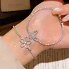 Pulseira com Fecho Borboleta em Zircônia Banhada a Ouro Real 18K, Pulseira de Luxo Leve de Alta Qualidade, Acessório de Mão Exquisito, Moderno e Versátil