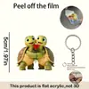 Pingente de animal transfronteiriço 2D, acessório de chaveiro fofo, estilo fofo para mochilas e decoração de casa, novo modelo de acrílico