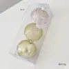 Decoração de Natal Transfronteiriça Bola de Natal Pintada de 8cm Bola Decorativa Transparente Pingente de Decoração para Árvore de Natal Decoração de Natal