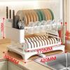 Estante de almacenamiento para fregadero de cocina, escurridor multifuncional, escurridor de platos, escurridor de platos para fregadero, escurridor de platos para encimera