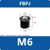 Suministros del Fabricante Perno de Bola con Resorte Roscado, Tornillo de Perno de Resorte, Pasador de Posicionamiento Tipo Brida Fbpjs Fbpj