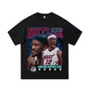 Camiseta de Diseñador para Hombre de Manga Larga Camisa Y2K Patrón Harajuku Camiseta Gótica de Manga Corta para Mujer Ropa Urbana Top de Baloncesto