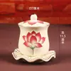 Taza de Agua de Cerámica para Ofrenda a Buda, Guanyin y Otras Deidades; Cáliz de Agua Bendita para el Hogar; Ofrendas Budistas y Artículos de Culto