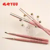 Vendas diretas da fábrica: Conjunto de canetas para nail art cor de pele, incluindo canetas de esmalte em gel, canetas finas (liner), canetas com cristais e ferramentas de pincel estilo japonês