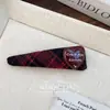 Pinza para el pelo de estilo preppy coreano de otoño e invierno, con diseño de cuadros de corazón y geométricos, pinza sin costuras para flequillo y pelo suelto, accesorios para el cabello para mujer