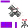 Conexiones para Tubo Redondo de 20/25/32mm Codo en T de Aleación de Aluminio de 4 Puntos Conector para Tubo de Acero de 6 Puntos Sujetador para Tubo Galvanizado de 1 pulgada