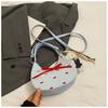 Bolso de Mujer de Color Contrastante de Nicho 2025 Nueva Moda Bolso Cruzado Dulce con Lazo Bolso Bandolera Dulce Fresco Sexy Bolso de Hombro Luna Creciente