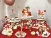 Mesa de Postres de Boda Blanca Soporte de Exhibición de Adornos Soporte para Pastel de Cumpleaños Mesa de Exhibición de Comida Fría Pausa para el Té Soporte para Pasteles de Té de la Tarde