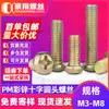 Tornillos Phillips Cabeza Redonda Galvanizados Color Pm Grado 6.8 Tornillos Cabeza Semiredonda Tornillos Cabeza Plana para Interruptor M3M4M5M6M8