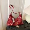 Bolsa de Axila Retrô de Nicho para Mulheres 2025 Nova Tendência Bolsa Tote Coreana Simples de Grande Capacidade Bolsa Transversal Bolsa de Trabalho