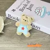 Nuevo Lindo Bufanda Roja Panda Peluche Colgante Conejo Cinco Estrellas Panda Rojo Broche Bolso Colgante Accesorios Accesorios