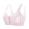 Ropa interior estilo delgado Zhangyan para mujeres de mediana edad y mayores, estilo camiseta sin mangas, sin varillas, push-up, talla grande, sujetador de cierre frontal para verano